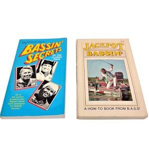 Vintage Fishing Jackpot Bassin' (1982) & Bassin' Secrets of the Pro (1995) PPB